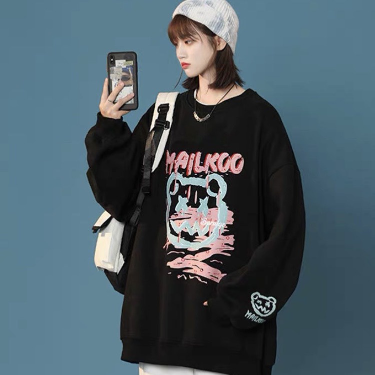 Áo Hoodie Nỉ Nam Nữ, Áo Sweater In Hình Dày Dặn ( Hàng Có Sẵn )