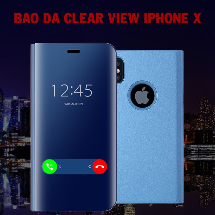 BAO DA IPHONE X CLEAR VIEW