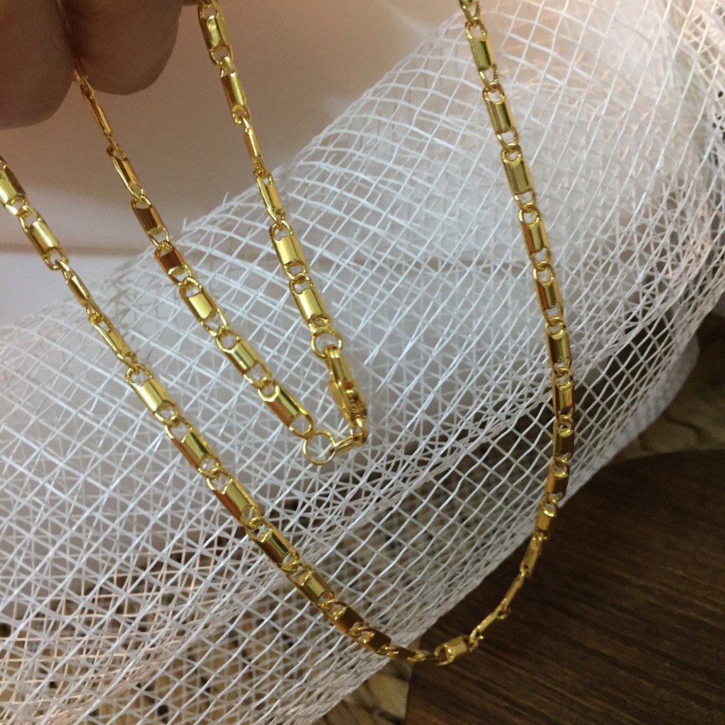 Dây Chuyền trơn Vòng cổ nữ mạ vàng 18k hợp kim không rỉ Namoo Jewelry