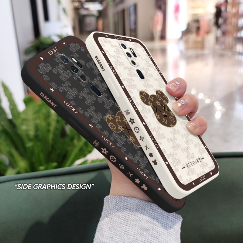 Ốp Điện Thoại Họa Tiết Tai Gấu Dễ Thương Dành Cho OPPO A9 A5 2020 A83 A94 4G A5 A3S A12E