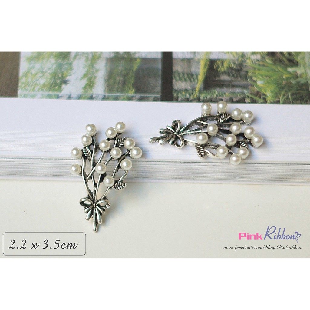 Cành lá mạ kim link 13/18 làm phụ liệu may mặc, thời trang