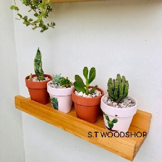 Kệ Gỗ Để Khung Ảnh - Kệ Để Chậu Cây Trang Trí Tường - Kệ Gia Vị Bếp