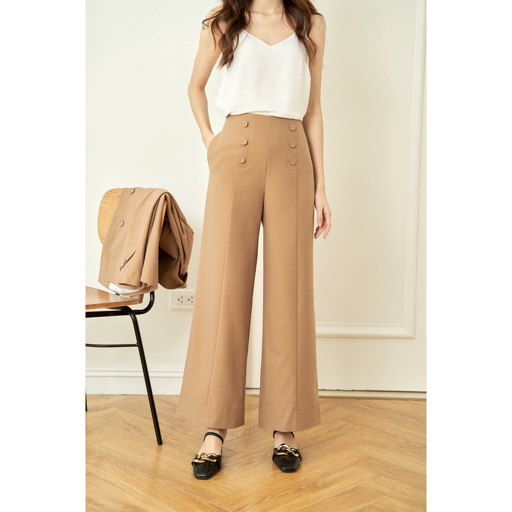 Áo vest cổ ve tay xẻ chéo đính khuy bọc TIINSTORE ADK234 | BigBuy360 - bigbuy360.vn