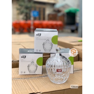 Thố thuỷ tinh deli đựng mứt-hũ thủy tinh đựng hạt dưa, đựng mứt và bánh kẹo tết cam homeware