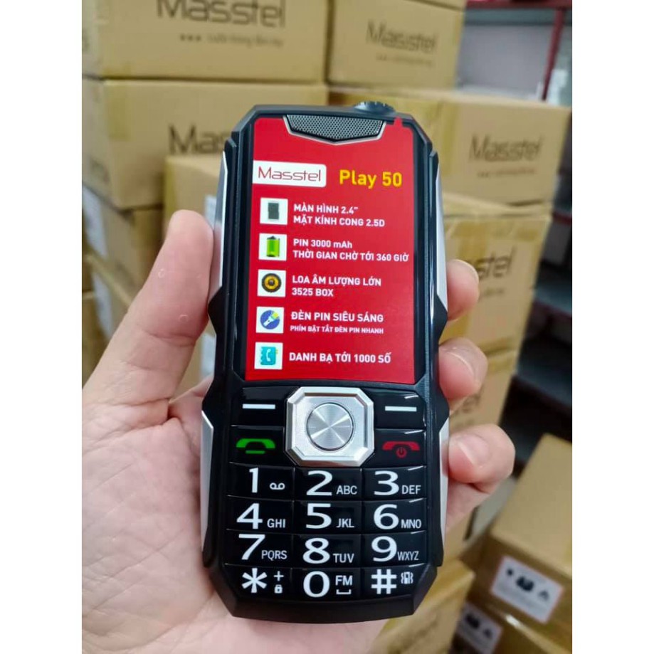 Điện Thoại Masstel Play 50 Loa khủng - Pin trâu 3000mah sản phẩm mới - Hãng Phân Phối Chính Thức. | BigBuy360 - bigbuy360.vn
