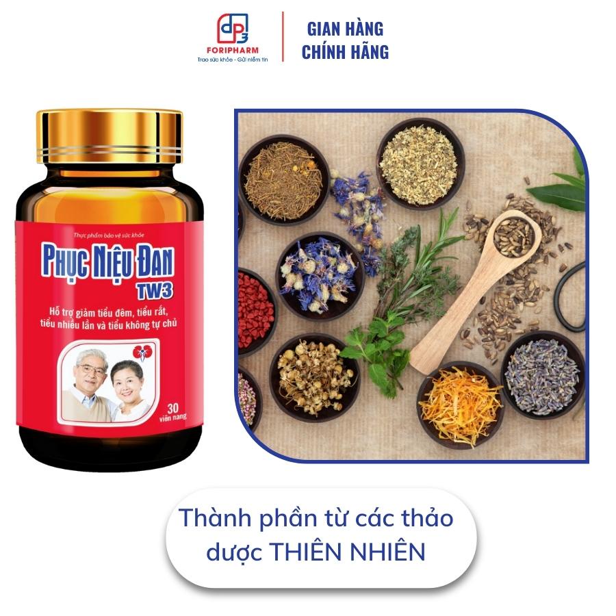 Phục Niệu Đan TW3 - Hỗ trợ giảm tiểu đêm, tiểu rắt, tiểu nhiều lần, không tự chủ - Hộp 60 viên
