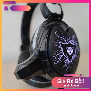 Tai nghe nhạc gaming 3.5 chụp tai có dây rebirth led rgb tai nghe game thủ có mic máy vi tính laptop