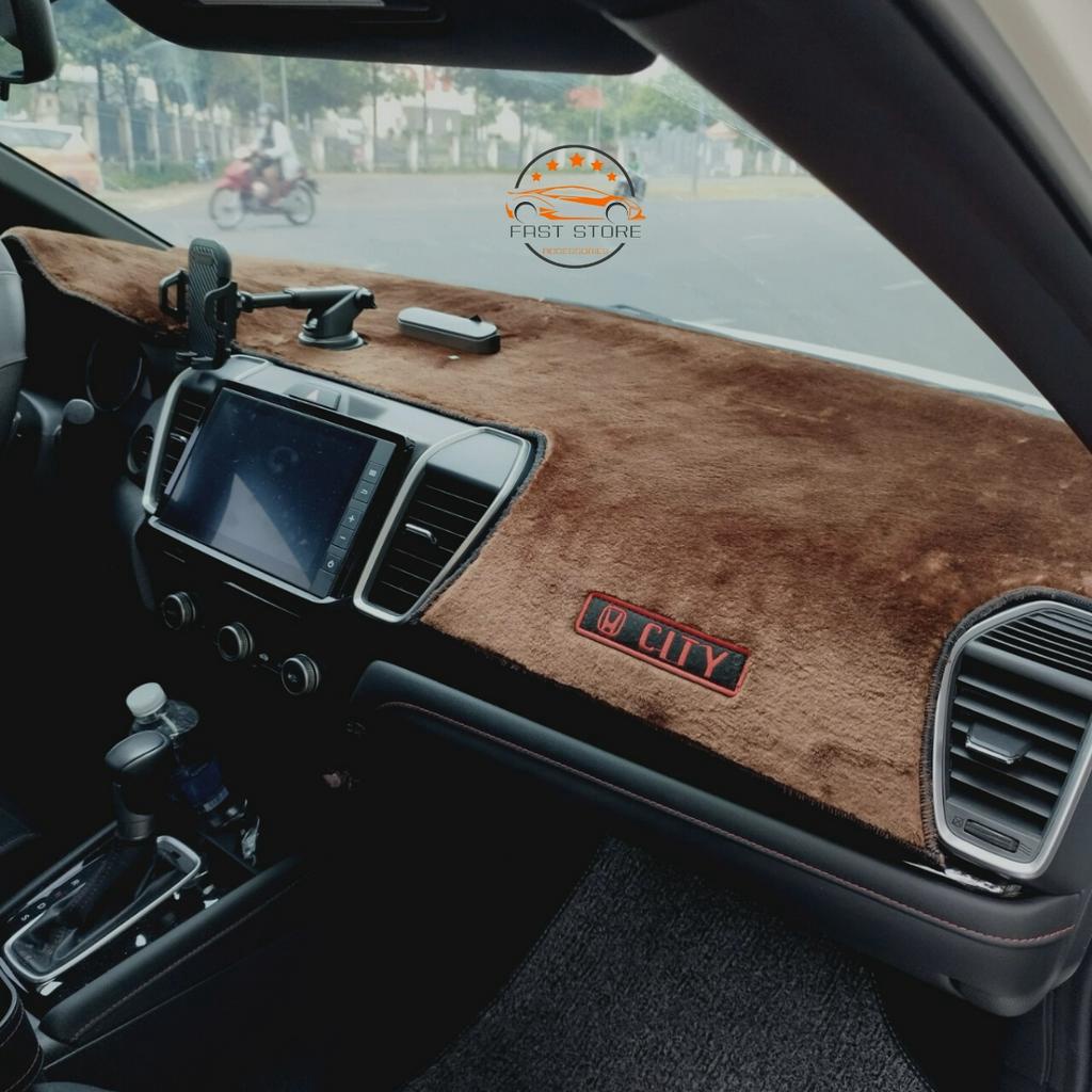 Thảm Taplo Lông Cừu Dày xe Honda CRV Civic City Brio HRV Jazz Accord Chống Nóng Hiệu Quả (đời xe --&gt;nhắn tin cho shop)