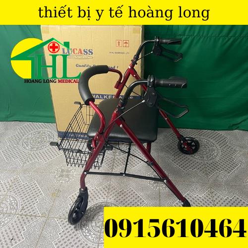 Khung Tập Đi  Lucass W-14  Có Tay Phanh,Có Ghế Ngồi , Giỏ Đựng Và Bánh Xe