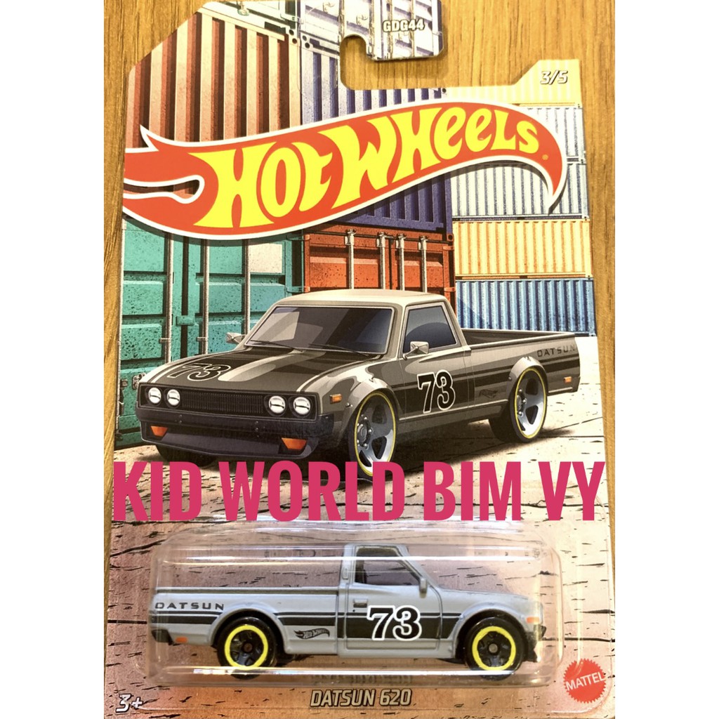 Xe mô hình Hot Wheels Bán tải Pickup Truck Series 2021 Datsun 620 GRP25.