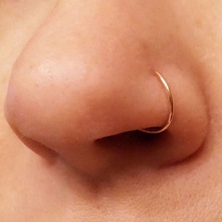 Khuyên mũi tròn - mỏng 0.8mm - khuyên thép y tế không gỉ - khuyên tai, mũi, septum, môi,... - khuyên tai tròn