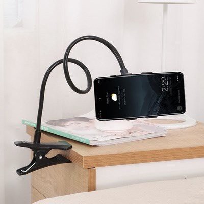 Giá đỡ điện thoại đuôi khỉ - Kẹp điện thoại đầu gường dán tường gắn xem phim selfie livestream tốt lala17 | BigBuy360 - bigbuy360.vn