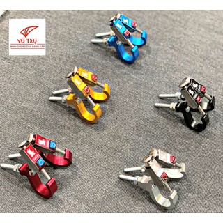 Cặp 2 móc bấm treo đồ nhôm màu dành cho xe máy (giá 1 cặp)