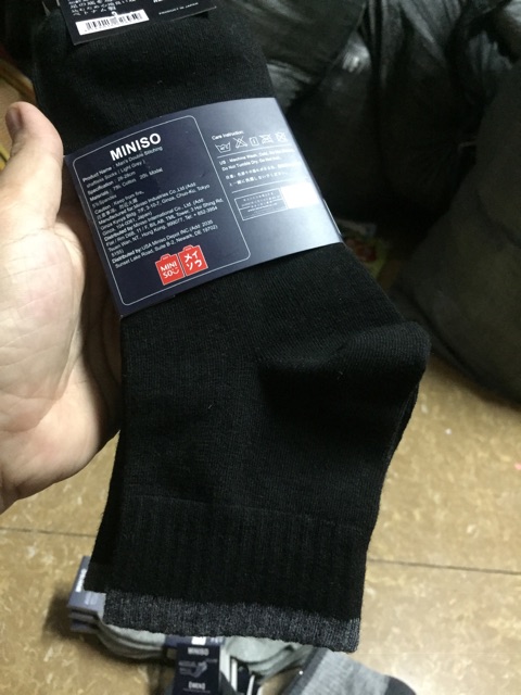 Tất nam miniso cổ dài 5 đôi