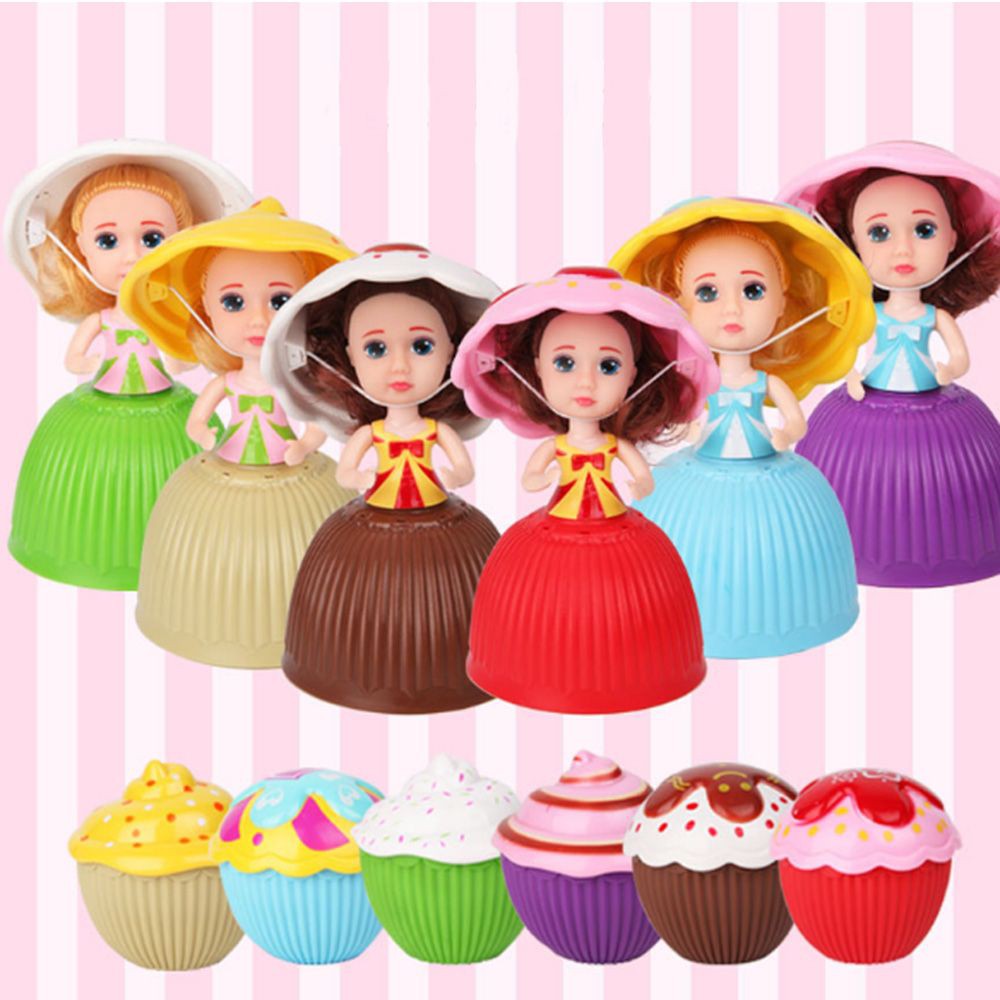 Đồ Chơi Búp Bê Hoạt Hình Bánh Cupcake Mini Dễ Thương Cho Bé Gái