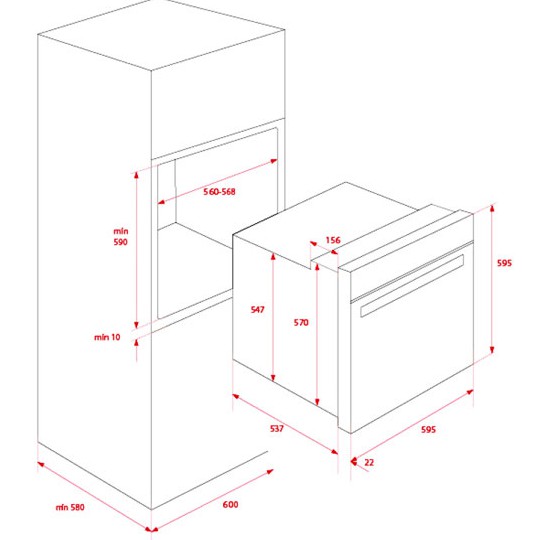 Lò nướng âm tủ Teka HSB 615, bảo hành chính hãng 02 năm