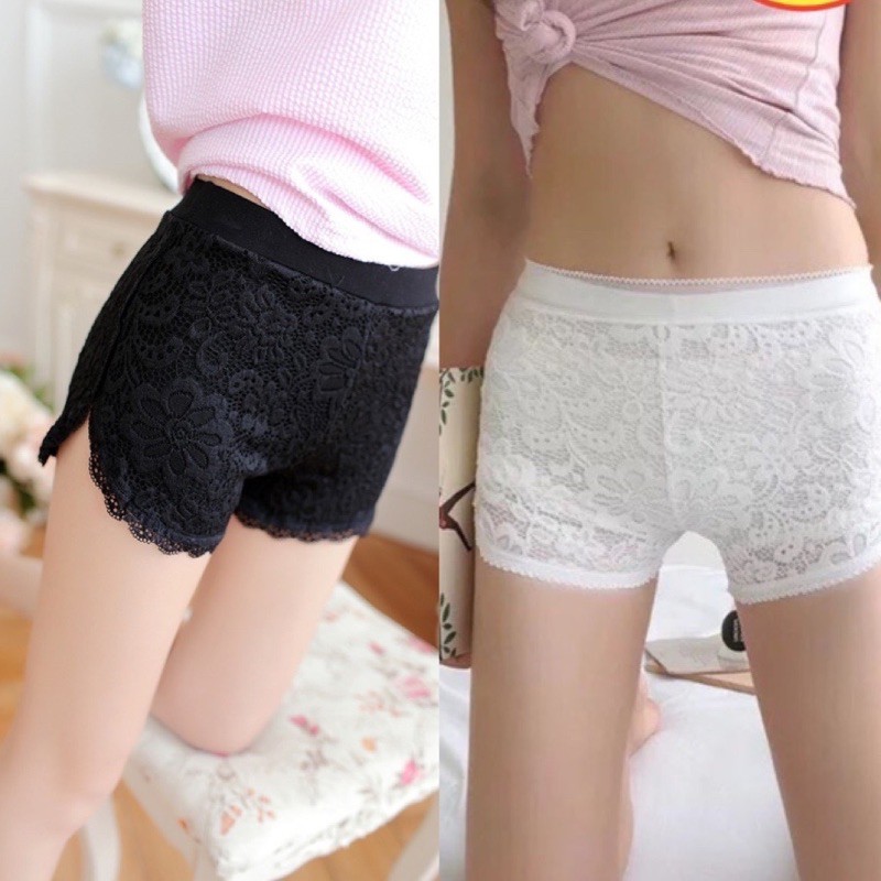 [Mã WASTNICE giảm 10% tối đa 10K đơn 50K] quần đùi mặc trong váy, quần ren mặc váy