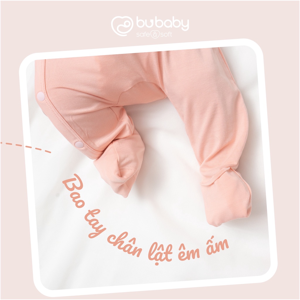 Bộ Body Bambus Sơ Sinh Bu baby dành cho bé trai bé gái mềm mịn an toàn.