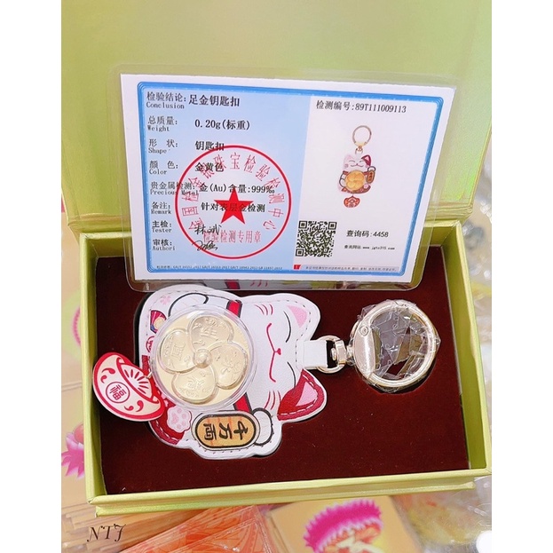 Móc treo mèo thần tài hot hit cho năm 2022 full hộp