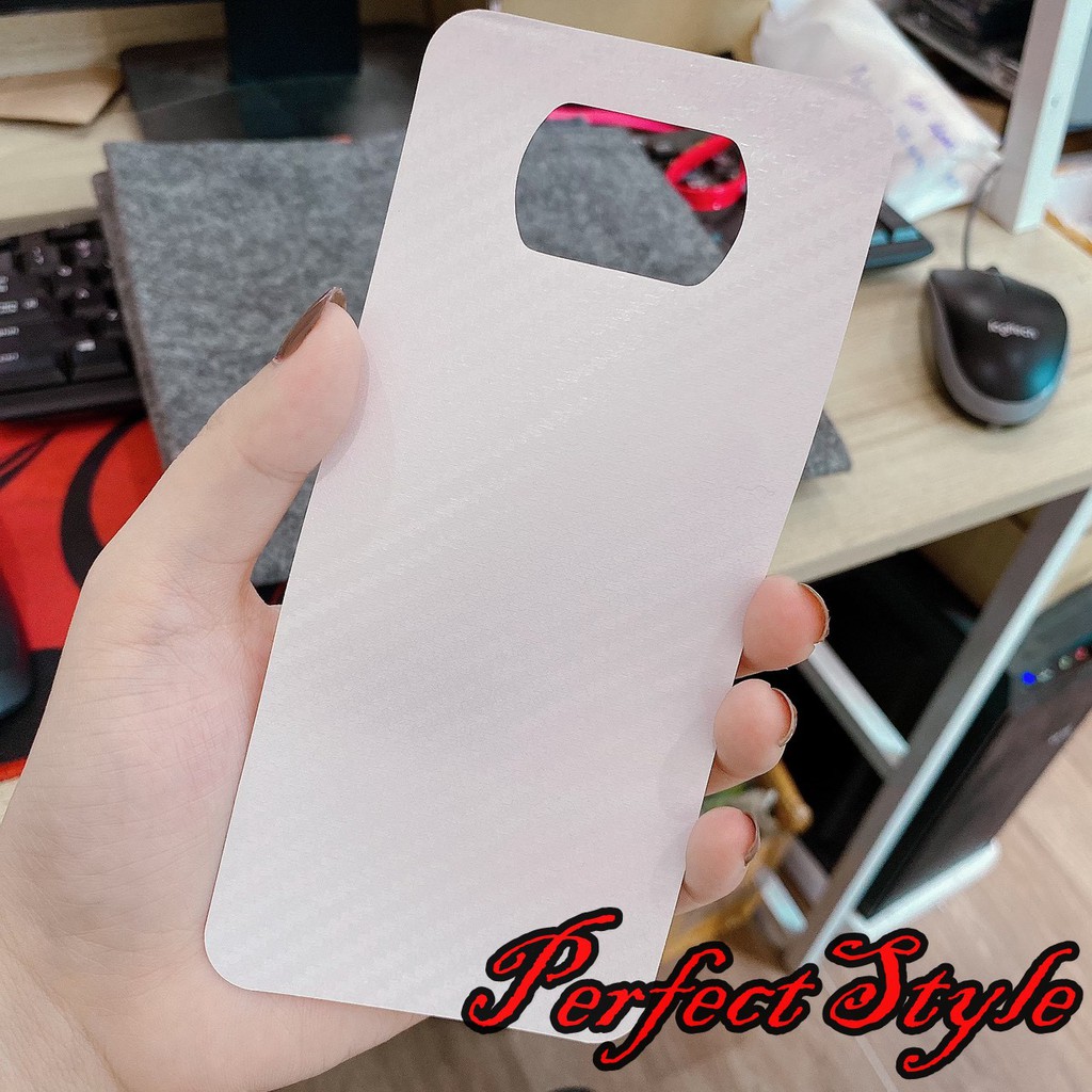 Dán carbon mặt lưng Xiaomi poco x3 nfc / poco x3 pro