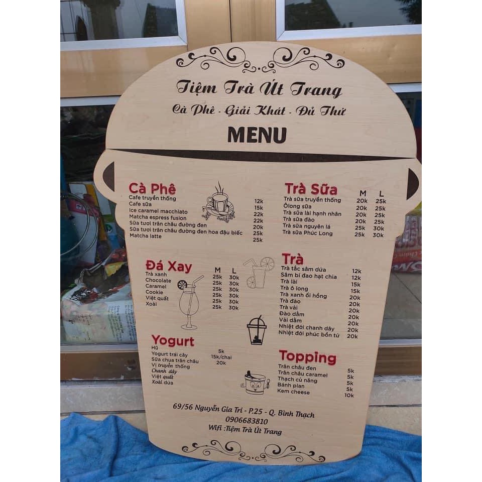 Menu Gỗ Thiết Kế