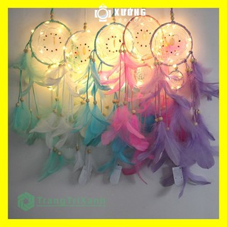 [Tặng Led Pin 2m + Đinh Treo] Lưới Giấc Mơ Dream Catcher Trang Trí Phòng Ngủ