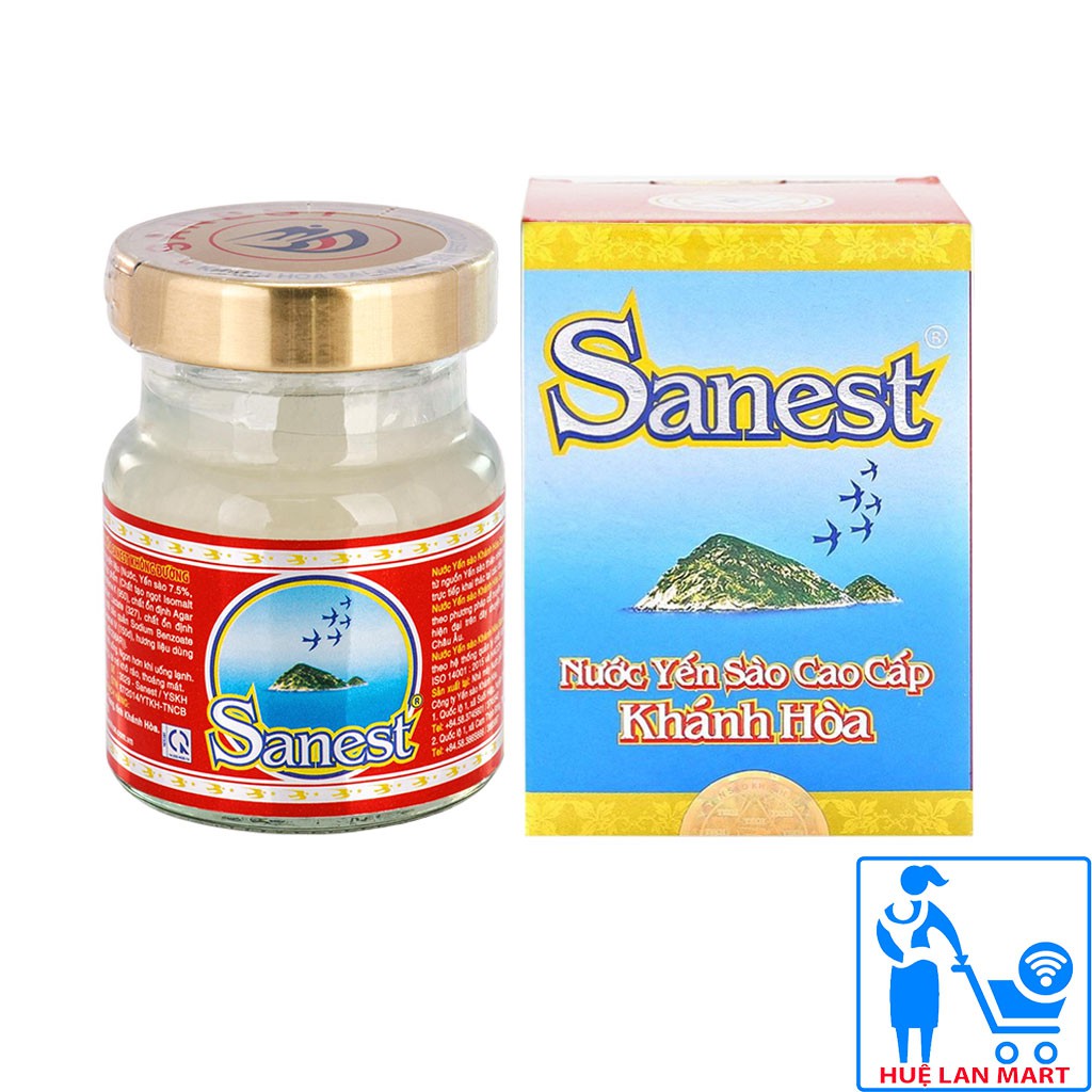 Nước Yến Sào Cao Cấp Khánh Hòa Sanest Không Đường Lọ 70ml