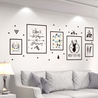 Decal dán tường đèn phối tranh MS-37 [Sticker dán tường]