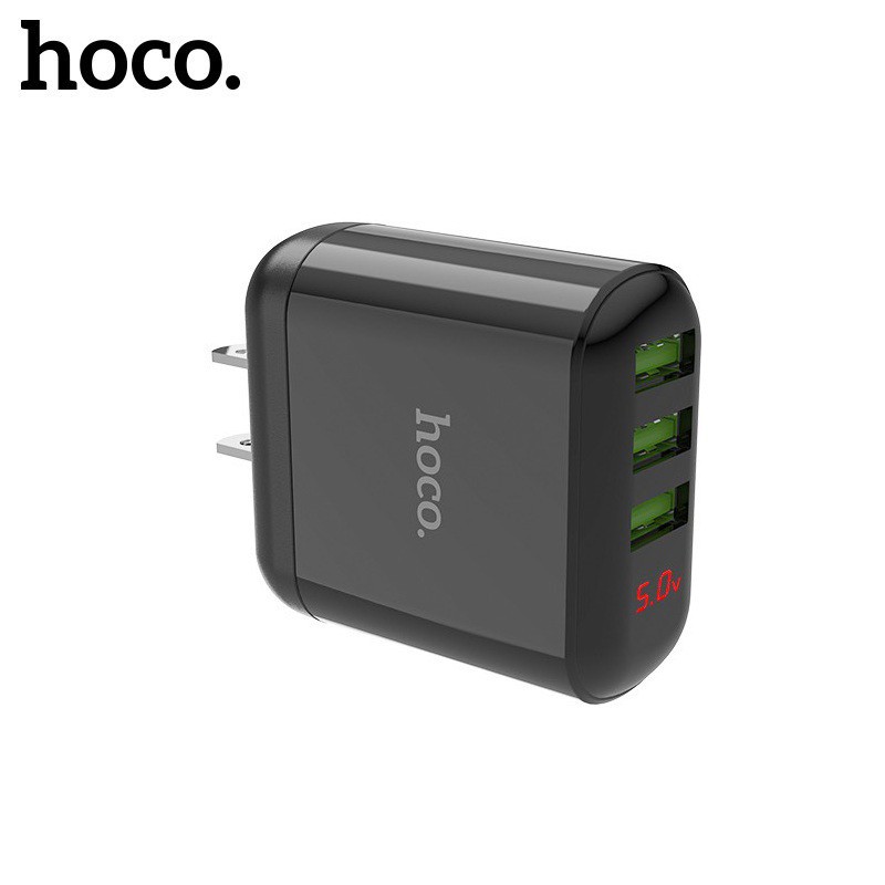 Củ sạc Hoco HK1 Sạc Cùng lúc 3 cổng USB Fast Charging 5V/5A Max Cho Smart phone - Table