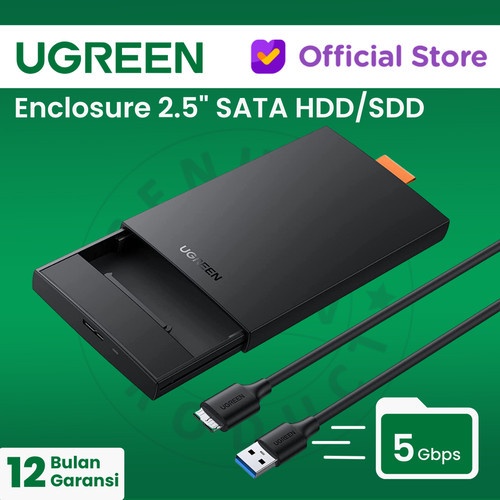Hộp đựng Ổ cứng HDD,SSD 2.5inch Ugreen 60353 CM237 Sata USB 3.0 Chính Hãng (hỗ trợ HDD 6TB)