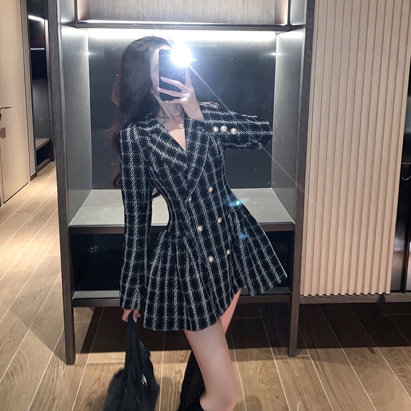 Đầm dạ tweed nữ, đầm xoè nữ dạ tweed