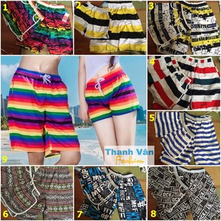 Bộ quần đôi nam nữ đi biển, picnic, free size, giao màu ngẫu nhiên
