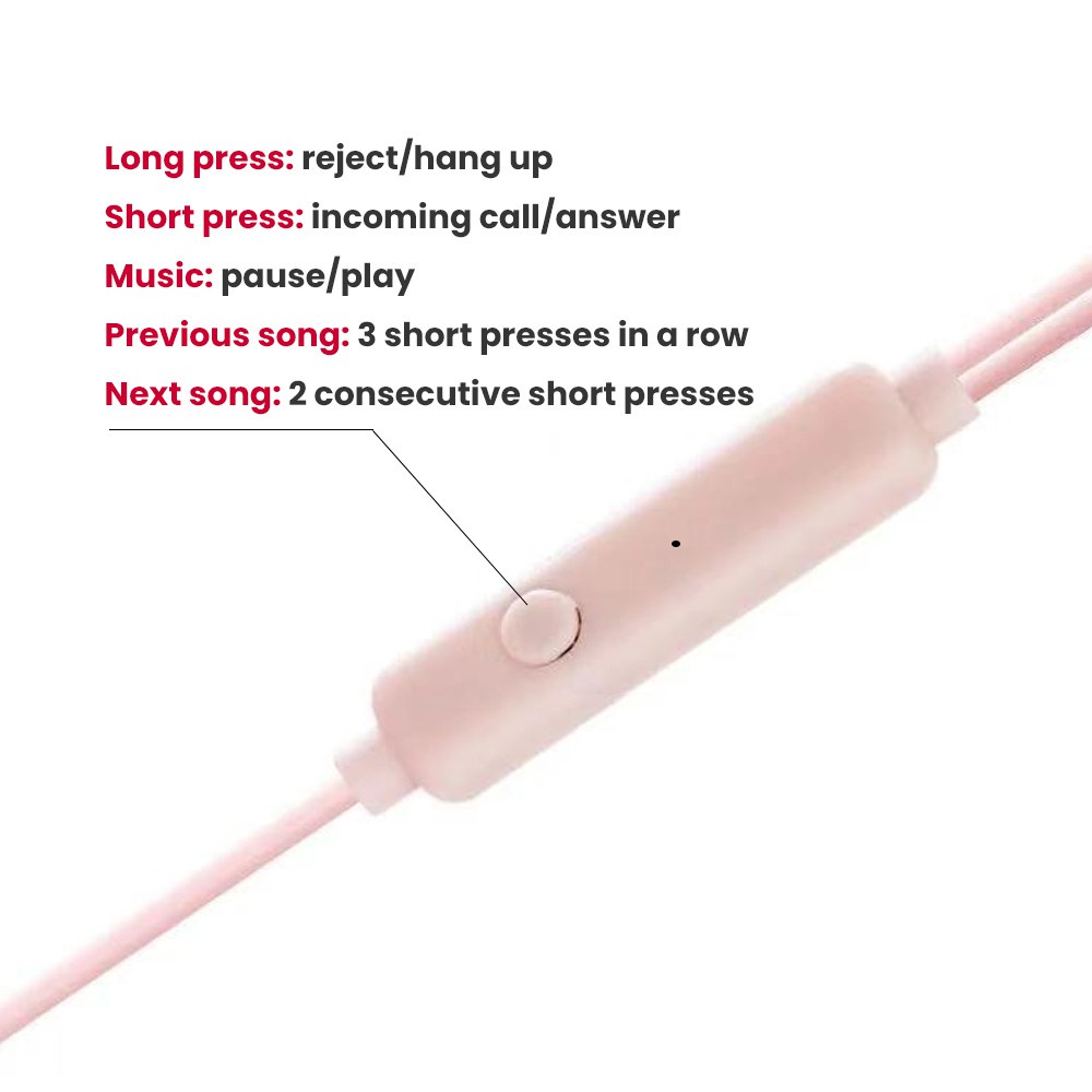 Tai Nghe Có Dây U19 3.5mm Màu Macaron Kèm Mic