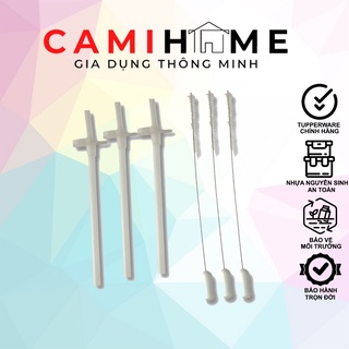 Ống hút Silicone thay thế bình nước Straw Kid Tupperware cọ vệ sinh ống hút