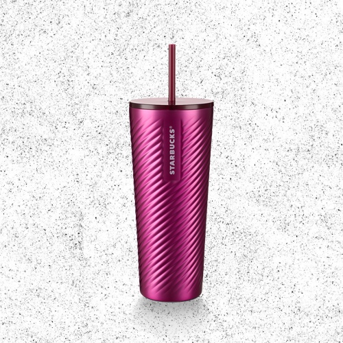 Ly Starbucks Cold Cup 24Oz (710ml) Textured Sangria