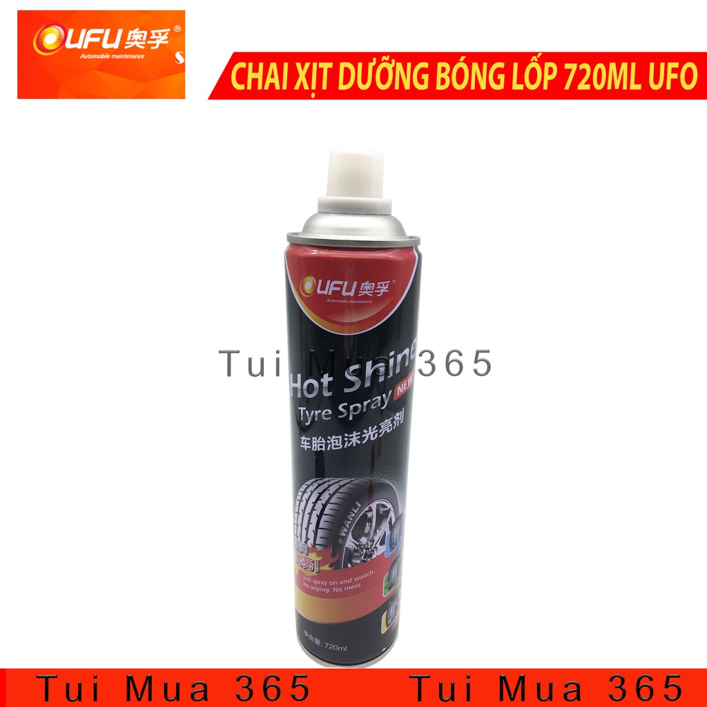 CHAI XỊT DƯỠNG BÓNG LỐP 720ML UFO - DỄ SỬ DỤNG, HIỆU QUẢ