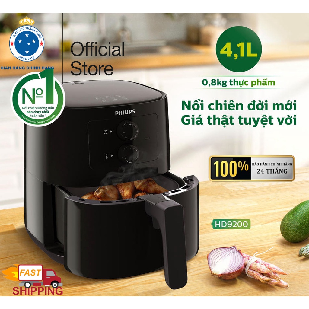 Nồi chiên không dầu thế hệ mới Philips HD9200 thay thế cho HD9220