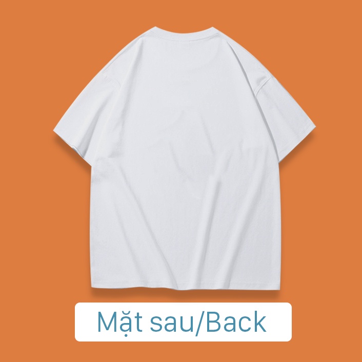 Áo thun nữ tay lỡ freesize phông form rộng Unisex In Hình Stitch