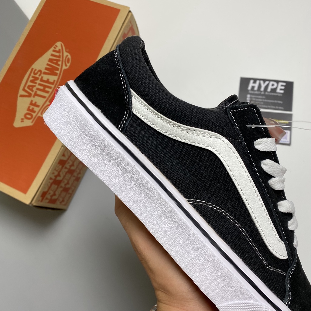 Giày đi học Vans Old Skool Black  - Hype Sneaker | Phiên bản 1:1 chuẩn.