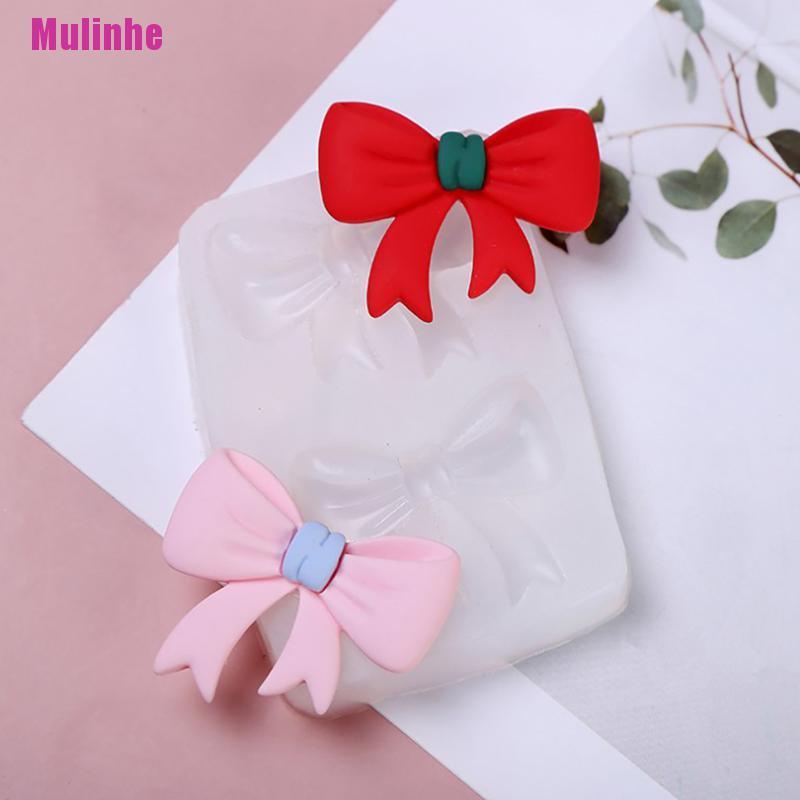 Khuôn Silicone Tạo Hình Làm Bánh Kẹo Hình Nơ 3D