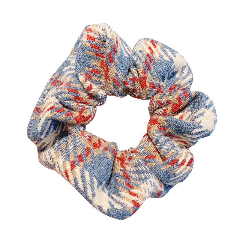 Dây Buộc Tóc Họa Tiết Sọc Caro Dễ Phối Đồ Cho Nữ