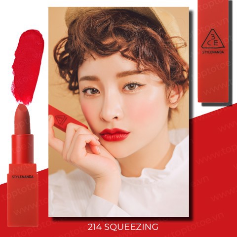 Son Thỏi 3CE Red Recipe Lip Color Chính Hãng