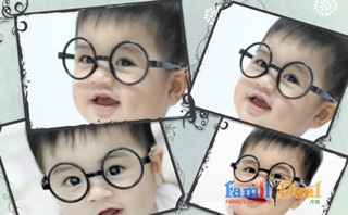 Kính mắt tròn cho bé yêu
