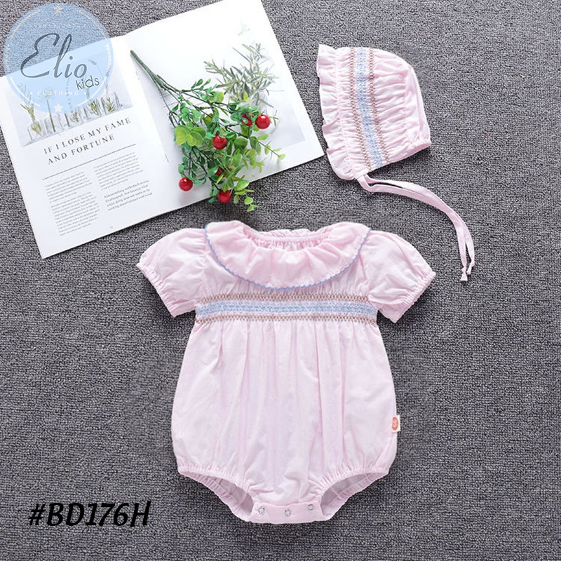 Bodysuit bé sơ sinh, áo sơ sinh cho bé từ 1 tháng đến 1 tuổi, kiểu dáng đáng yêu thời trang chất liệu cotton 100% cao cấ