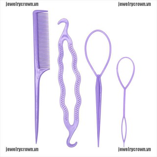 Set 4 Dụng Cụ Tạo Kiểu Tóc Tiện Dụng
