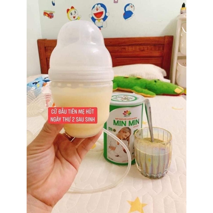 COMBO 2 Hộp Bột Ngũ Cốc Dinh Dưỡng Lợi Sữa Min Min 30 Loại Hạt - MinMin Hộp Xanh