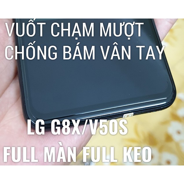 [LG V50S/LG G8X] Kính cường lực FULL màn FULL keo Glass Pro+ 9H