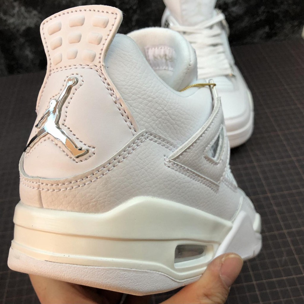 Video Giày thể thao AIR JORDAN 4 Retro Pure money full trắng '