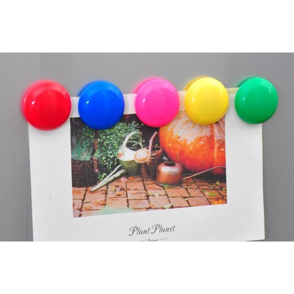 Combo 10 Viên Nam Châm Tròn Dán Tủ Lạnh, Hít Tủ Lạnh Nhiều Màu Mini Dễ Thương ,Lưu Những Ghi Chú Qua Giấy note