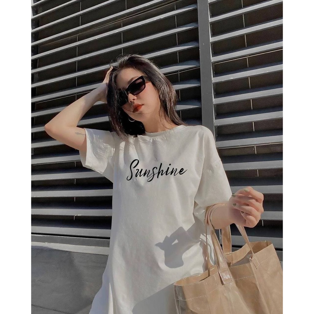 Áo thun nữ cotton in chữ phong cách basic cực đẹp Design By TATO